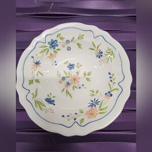 BEAUTIFUL! Country French Ironstone floral bowl
